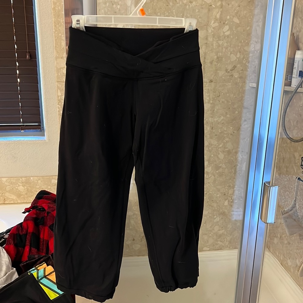 Wide leg capris
